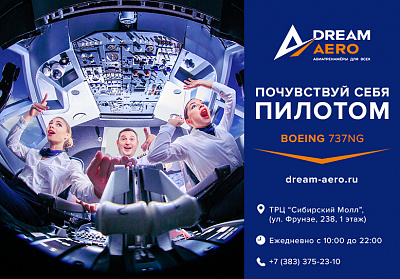 Полет на авиатренажере «Dream Aero»! 